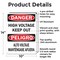 Signmission High Voltage Keep Out Bilingual Danger Sign, Aluminum, 10in W x 14in L, 2PK OS-2PACK-DS-A-1014-L-19391 - alternate 5